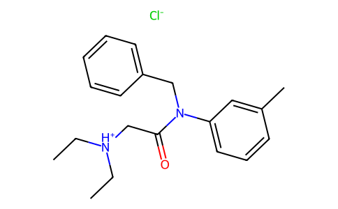 m-Acetotoluidide, N-benzyl-2-(diethylamino)-, monohydrochloride 27241-98-1